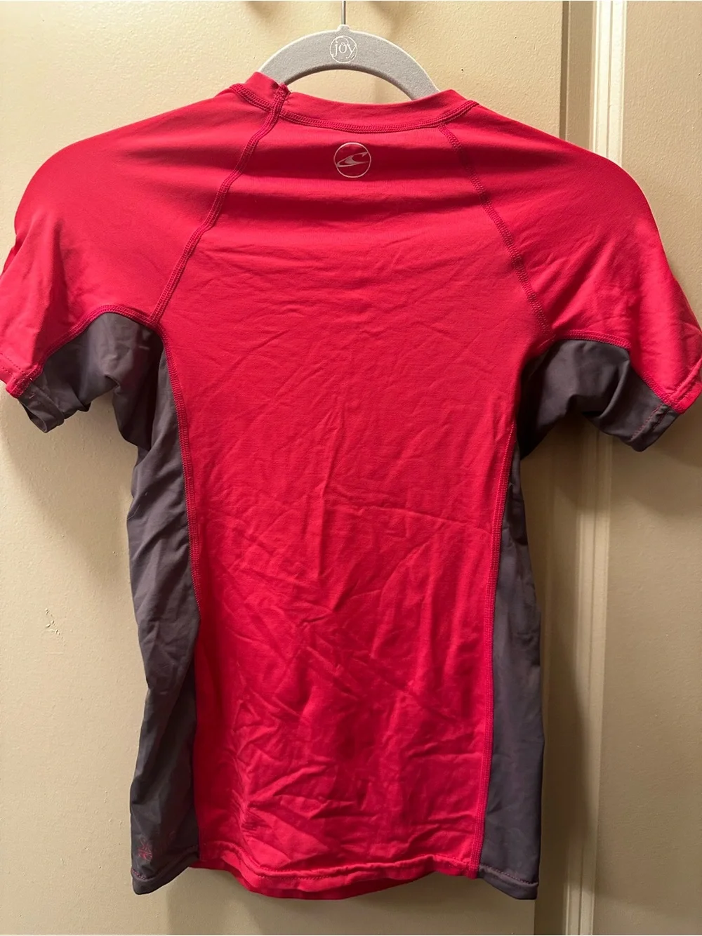 O'Neill Women’s Short Sleeve Rash Guard - Pink/Grey